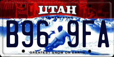 UT license plate B969FA