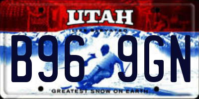 UT license plate B969GN