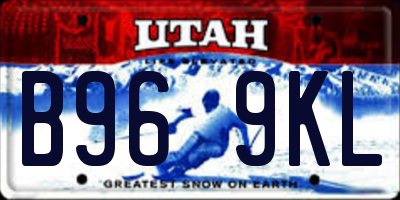UT license plate B969KL