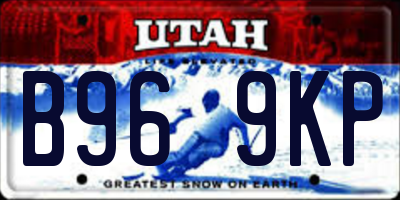 UT license plate B969KP