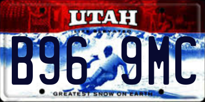 UT license plate B969MC