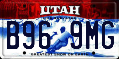 UT license plate B969MG