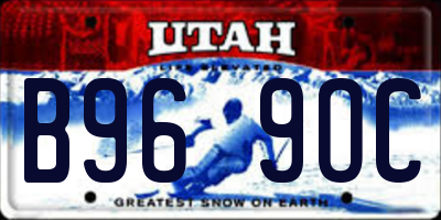 UT license plate B969OC