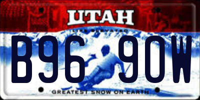 UT license plate B969OW
