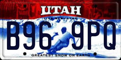 UT license plate B969PQ