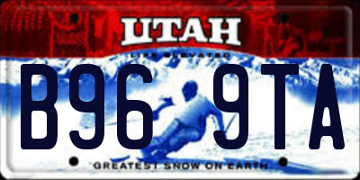 UT license plate B969TA