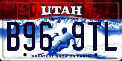 UT license plate B969TL