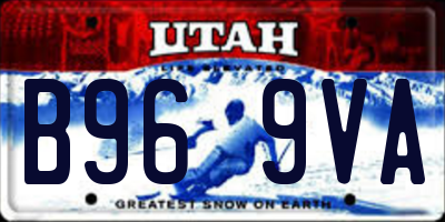 UT license plate B969VA