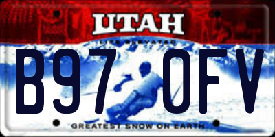 UT license plate B970FV
