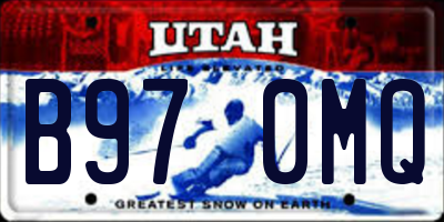 UT license plate B970MQ