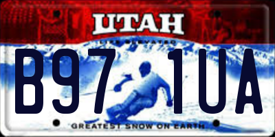 UT license plate B971UA