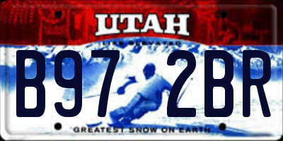 UT license plate B972BR