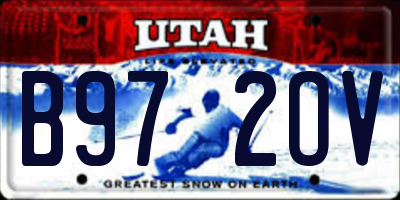 UT license plate B972OV