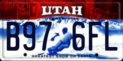 UT license plate B976FL