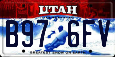 UT license plate B976FV
