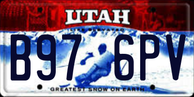 UT license plate B976PV
