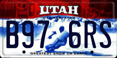 UT license plate B976RS