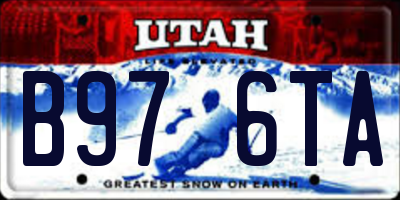UT license plate B976TA