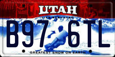 UT license plate B976TL