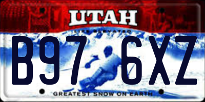 UT license plate B976XZ