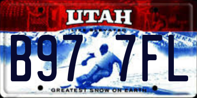 UT license plate B977FL