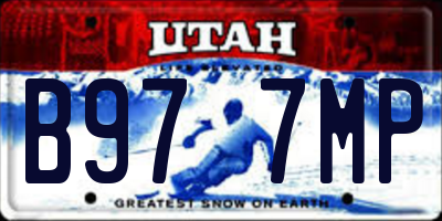 UT license plate B977MP