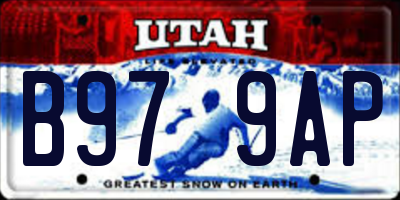 UT license plate B979AP