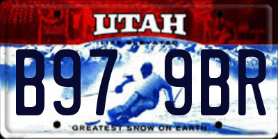 UT license plate B979BR