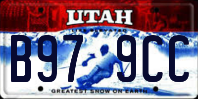 UT license plate B979CC