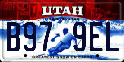 UT license plate B979EL