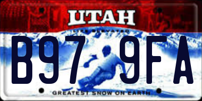 UT license plate B979FA