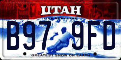 UT license plate B979FD