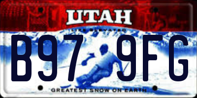 UT license plate B979FG