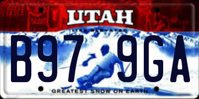 UT license plate B979GA