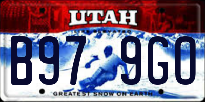 UT license plate B979GO