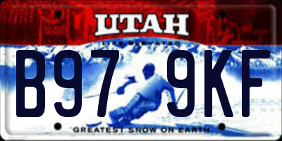 UT license plate B979KF