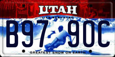 UT license plate B979OC