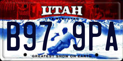 UT license plate B979PA