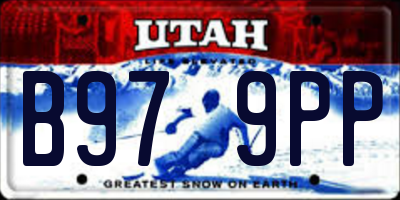 UT license plate B979PP
