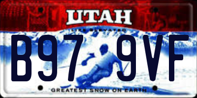 UT license plate B979VF