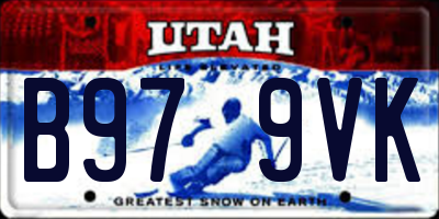 UT license plate B979VK