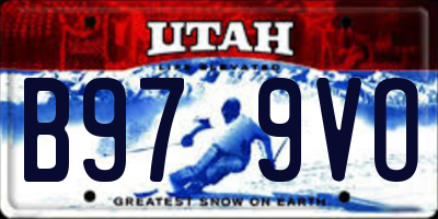 UT license plate B979VO