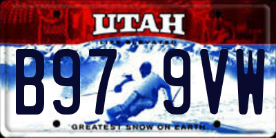 UT license plate B979VW