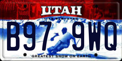 UT license plate B979WQ