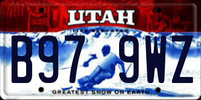 UT license plate B979WZ