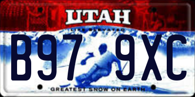 UT license plate B979XC