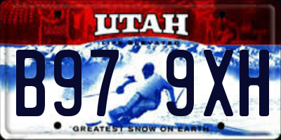 UT license plate B979XH