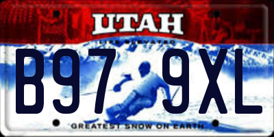 UT license plate B979XL