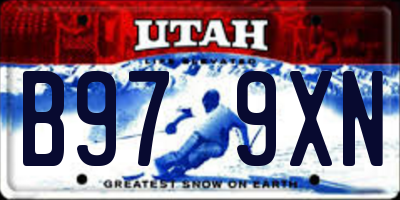 UT license plate B979XN