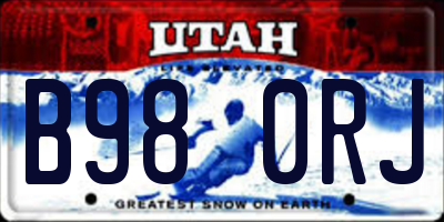 UT license plate B980RJ
